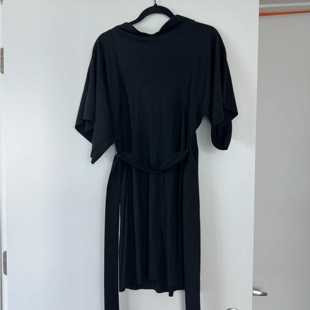 Vivienne Tam Black Petite Cotton Tie Dress NWT - Picture 3 of 3